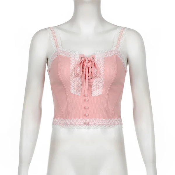 Pink Top Crop Topit M M