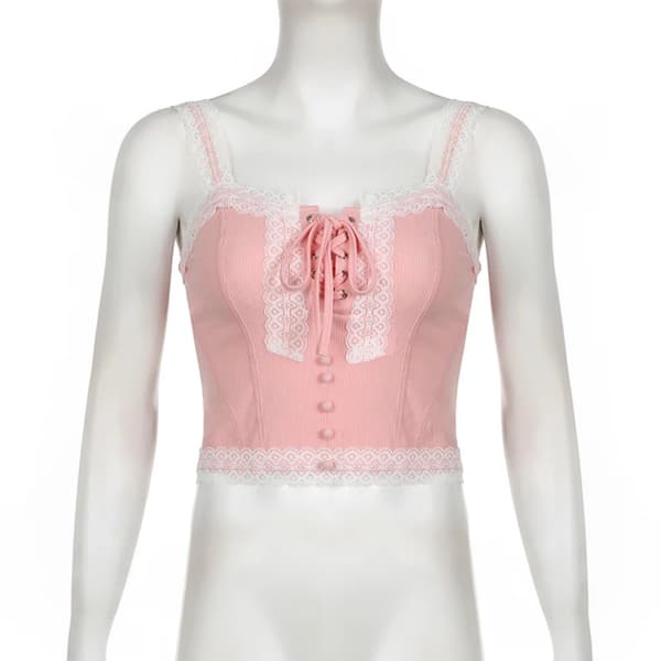 Vaaleanpunainen crop toppi S S