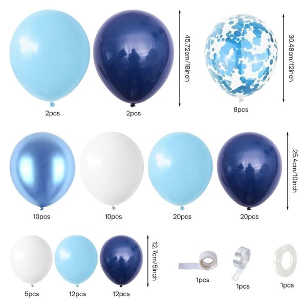 Ballongbue Garland Kit BLÅ BLÅ blue