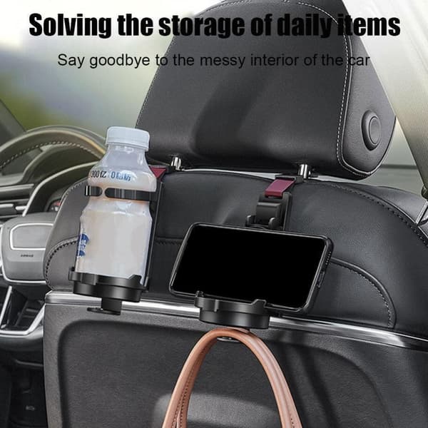 Krok för nackstöd bil baksäte telefonhållare 2 2 2