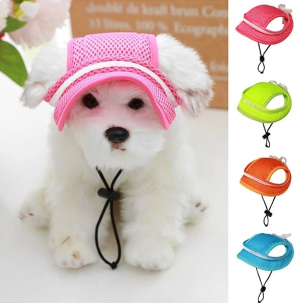 Prinsessa Pet Cap koiran visiirihattu ROSE RED M rose red M