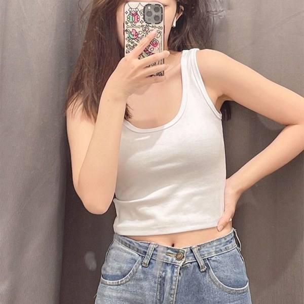 Naisten Crop Topit Bralette Vest GREY L Gray L