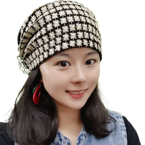 Turban Hatte Tørklæde SORT Black