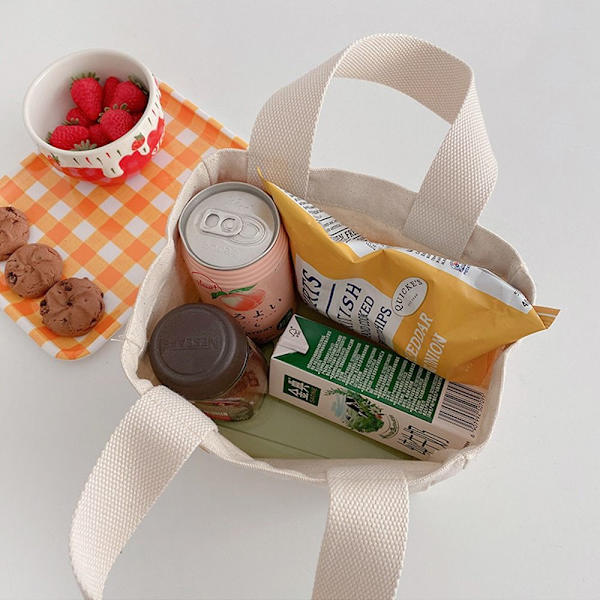 Lunchväska Canvas Lunchbox VIT TYP 2-S TYP 2-S white type 2-S-type 2-S