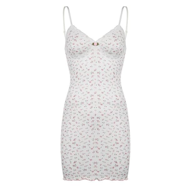 Mini Blommig Klänning Underklänning LDRESS KLÄNNING LDress