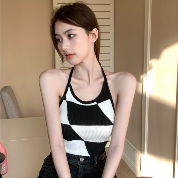 Sexet Sling Crop Top SORT Black