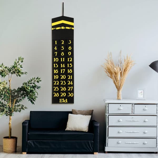 Eid Mubarak Filt Kalender BLÅ 2 BLÅ 2 BLUE 2
