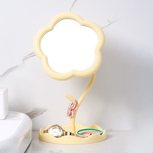Desktop Makeup Speglar Dressing Mirror GUL yellow