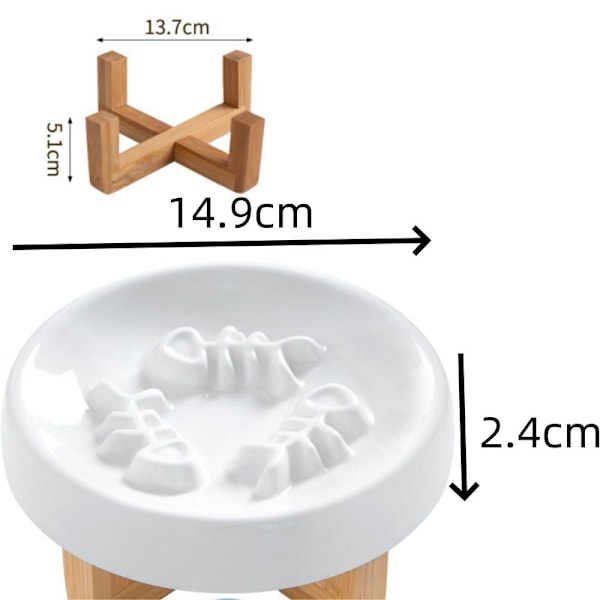 Cat Hund Slow Feeder Bowl Cat Puzzle Feeder Keramik