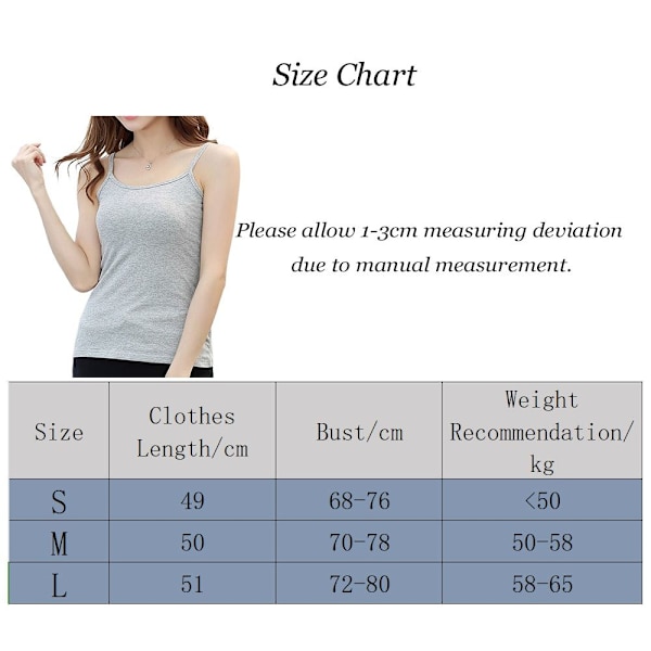 Crop Tops Vest T-Shirts SORT L Black L