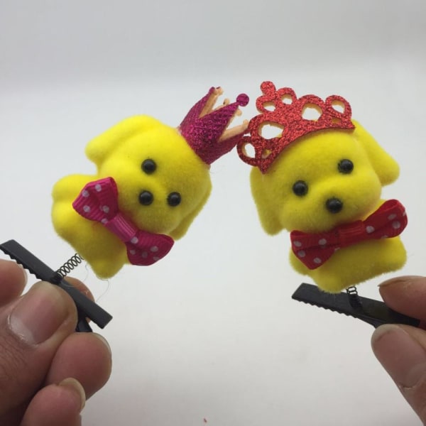 Little Yellow Duck Plys hårnåle Spring Hair Clip 03 03 03