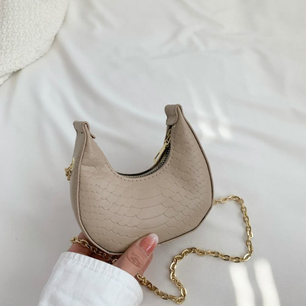 Crossbody-väska Månformad väska KHAKI khaki