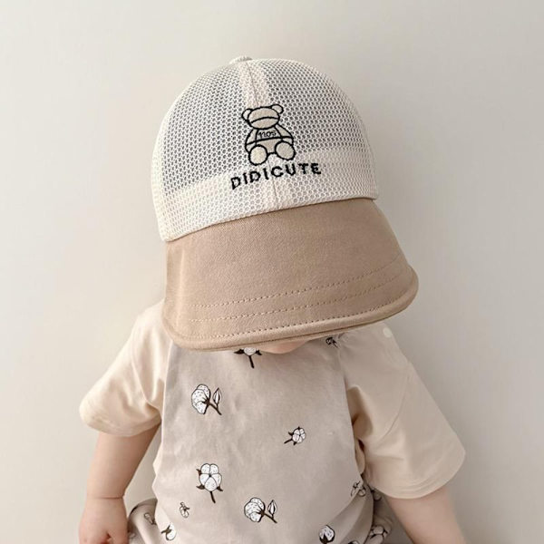 Børne Bucket Hat Sun Cap BEIGE Beige