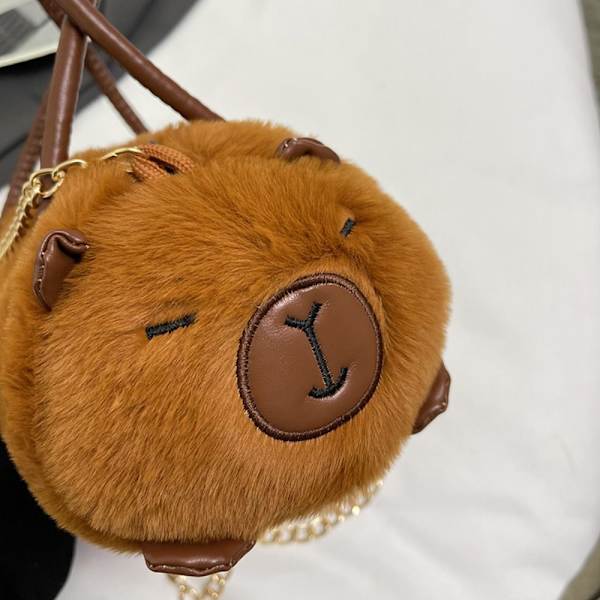 Capibala Crossbody Taske Capybara Plys Rygsæk Tote Bag