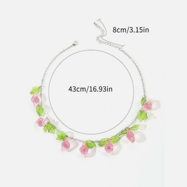 Halskæde Strawberry Chain Strawberry Halskæde Clavicular Chain