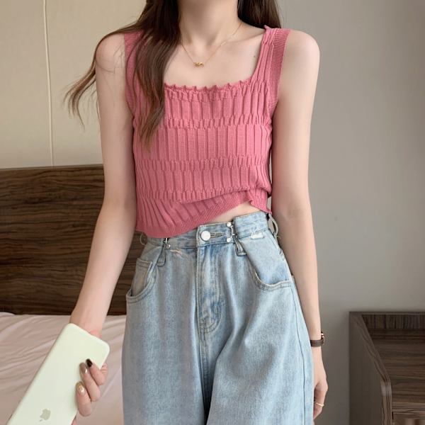 Stickade Linnen Hottie Sling ROSA Pink
