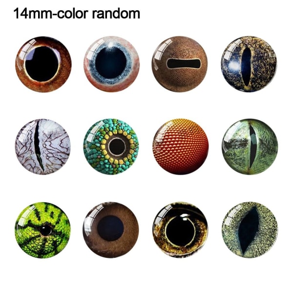 20 stk/10 par Eyes Crafts Eyes Puppet Crystal Eyes 14MM-FARVE 14mm-color random