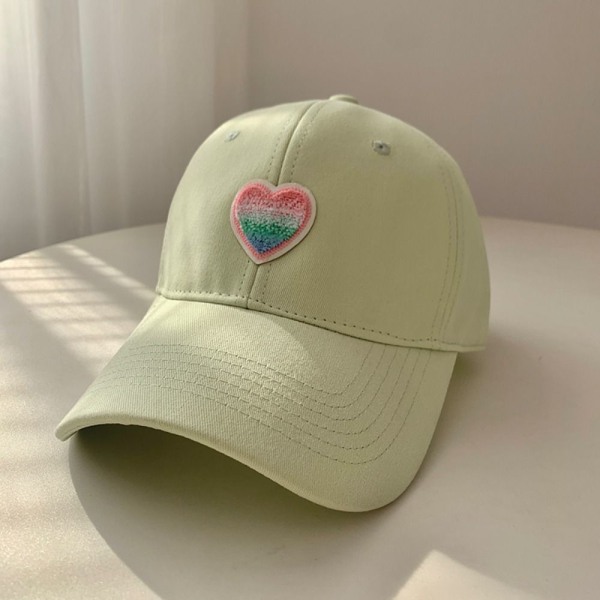 Love Heart Baseball Caps Peaked Cap SVART black