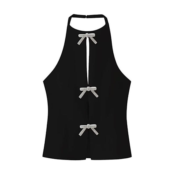 Strap Vest Overtøj Vest SORT M Black M