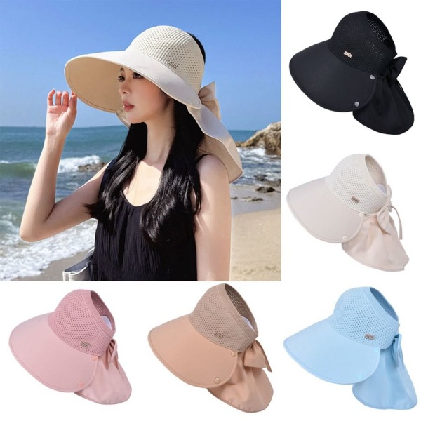 Solhatt med stor brim Strandsolhatt FARGE 2 FARGE 2 Color 2