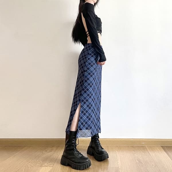 Pennkjol Omlottkjol BLÅ M Blue M