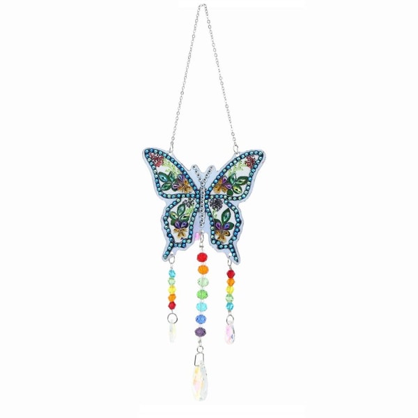 Diamantmaling Wind Chime Butterfly hængende vedhæng STYLE 2 Style 2