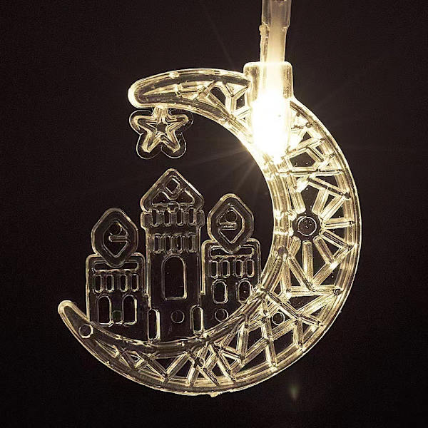 Eid Mubarak LED-ljusslingor Ramadan Kareem Fejäljus 3M