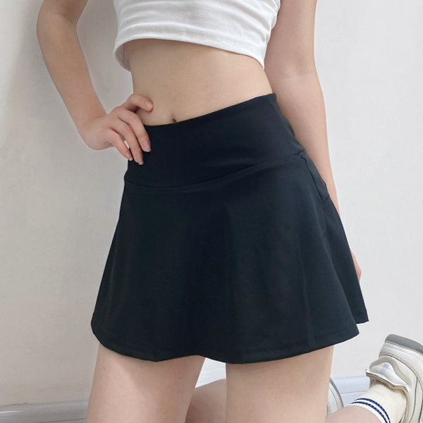 Sports Short Nederdel Indbygget Shorts Nederdel SORT XL Black XL