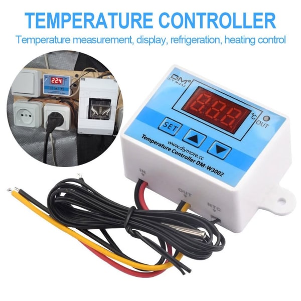 Digital Temperatur Termostat Temperaturregulator DC 12V DC DC 12V