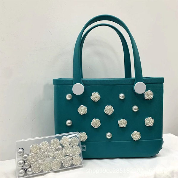 24 STK Charms til Bogg Tasker Strandtaske Tilbehør Charms C C C