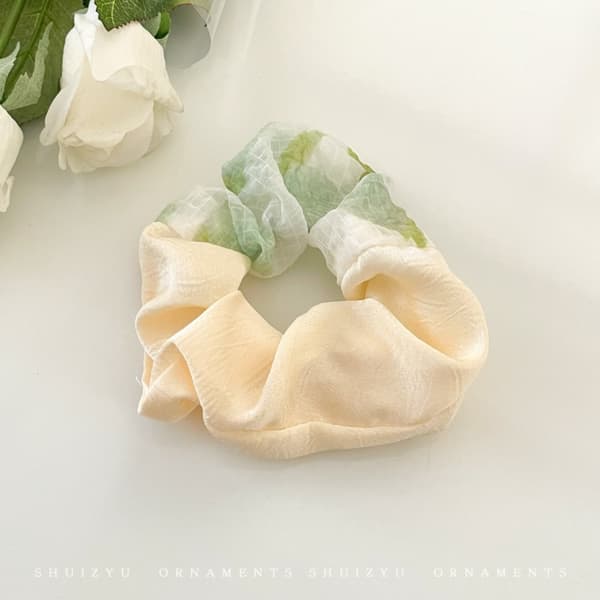 Blomstrede Scrunchies Elastisk Hårelastik 7 7 7