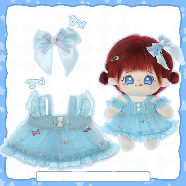 Doll Lovely Clothes Prinsessamekko SININEN Blue