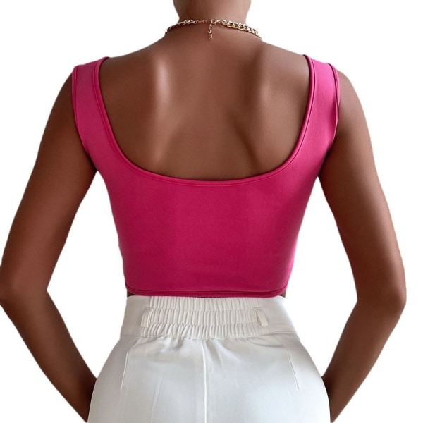 Pink Suspender Top Y2K Tank Tops PINK S Pink S