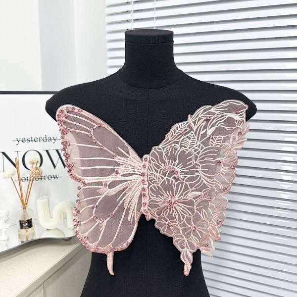 Butterfly Patch Clothes Patches ROSA A A Pink A-A