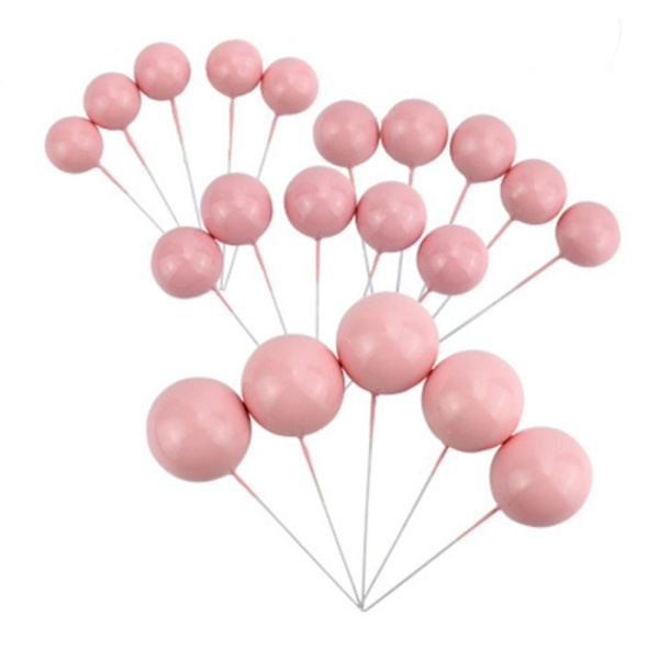 Ball Cake Topper Ball Plug-In ROSA SET SET pink set-set