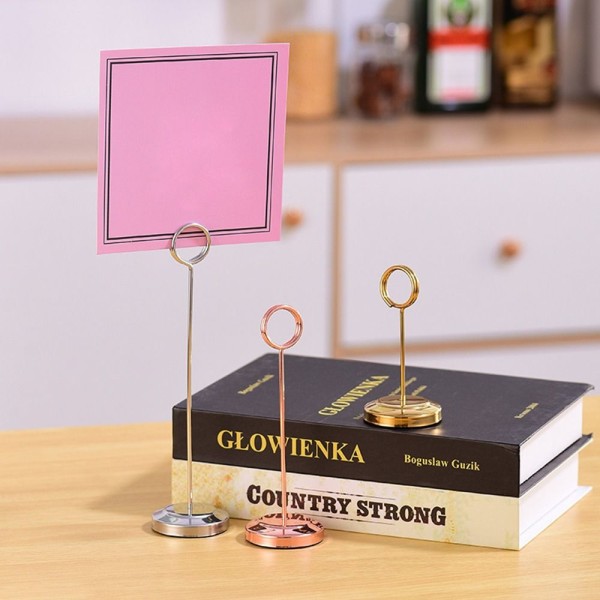Bordnummer Holder Merk Klemme GULL 15CM gold 15cm