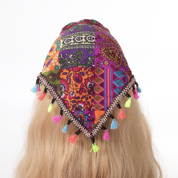 Totem Spets Triangulär Sjal Turban Hårband 4 4 4