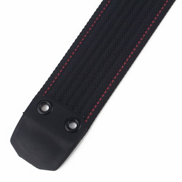 Punottu nailonvyö soljella MUSTA black