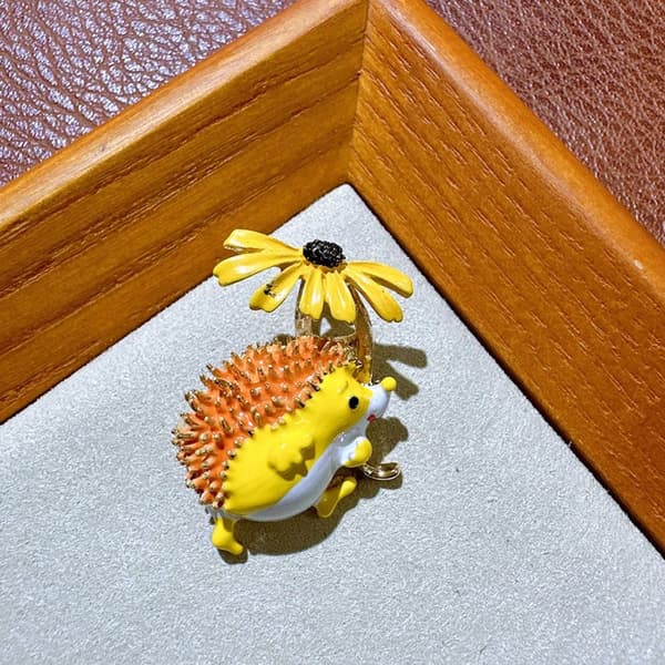 Daisy Broscher Igel Brosch ORANGE Orange