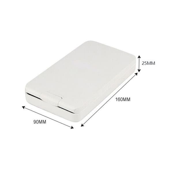 Uppladdningsbar Sminkspegel LED-spegel (Med Borste) VIT white
