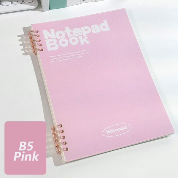 Ringbind Notesbog Løsbladsnotesbog PINK B5 Pink B5