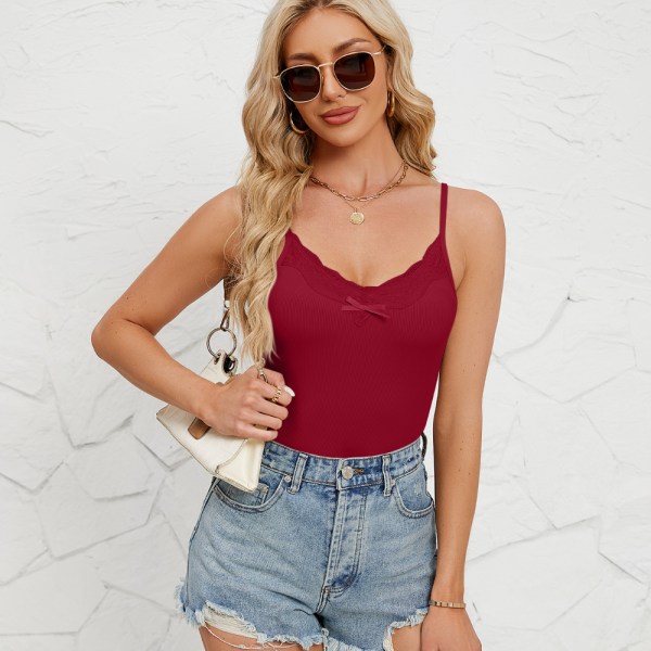 Naisten liivi Camisole WINE RED L Wine Red L