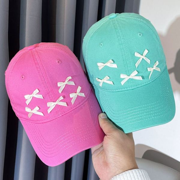 Bow Knot Baseballall Cap Dopamin Baseball Cap KHAKI Khaki