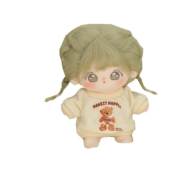 Dukke Hettegensere Sweatshirt Antrekk BEIGE 20CM Beige 20cm