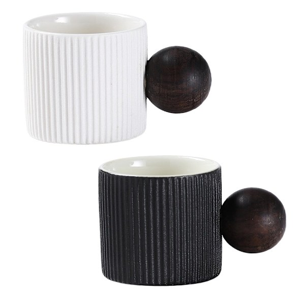 2 kpl espressokuppeja minikuppeja teekuppeja Black&White 2Pcs-2Pcs