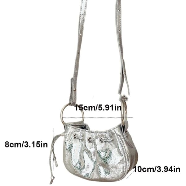 Crossbody-veske Skulderveske SØLV Silver