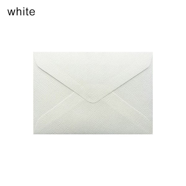 20 stk/pakke Gavekonvolutter Hamp Tekstur Konvolutter HVID white