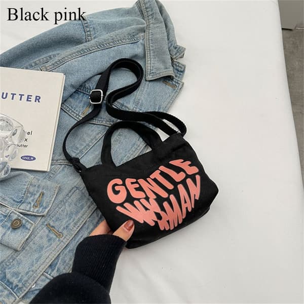 Skuldertasker Crossbody Tasker SORT&PINK black&pink