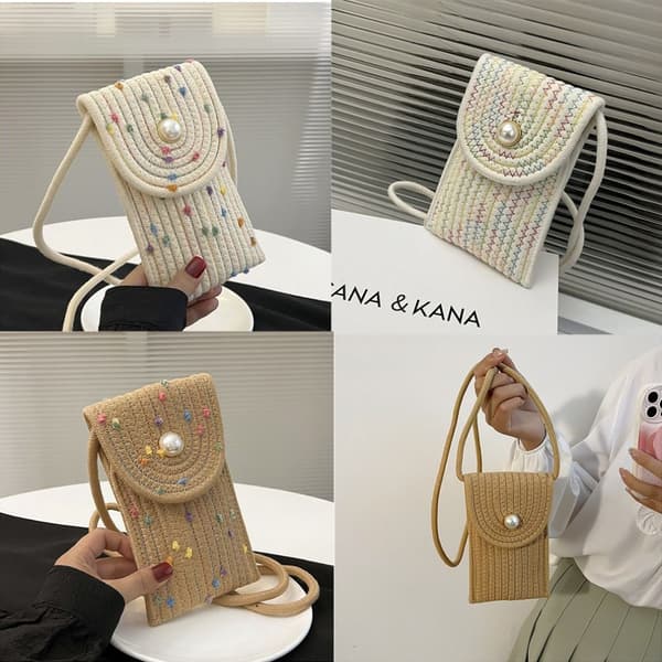 Crossbody tasker Skuldertasker HVID PRIK PRIK White Dot-Dot