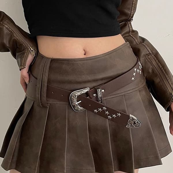 Mote midjebelte dame midjebelte BRUN Brown